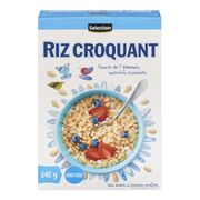 Céréales de riz croquant