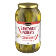 Cornichons épicés avec ail