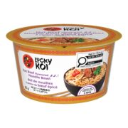 Soupe de nouilles instantanées à saveur de bœuf épicé