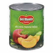 Pêches en tranches dans un sirop léger