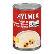 Soupe crème de champignons condensée