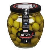 Olives vertes farcies au poivron rouge