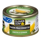 Thon pâle émietté à l'aneth et au citron