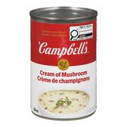 Soupe crème de champignons condensée