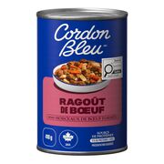 Ragoût de bœuf avec morceaux de bœuf formés