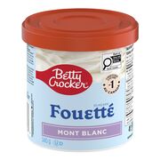 Glaçage fouetté Mont Blanc