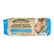 Filets de sardines dans l'eau de source