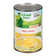 Maïs en crème