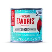 Fondue au chocolat au lait