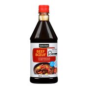 Concentré de bouillon de boeuf réduit en sel