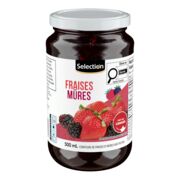 Confiture de fraises et de mûres