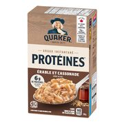 Gruau instantané à l'érable et cassonade