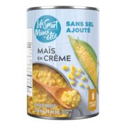 Maïs en crème sans sel ajouté en conserve