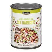 Mélange de six haricots