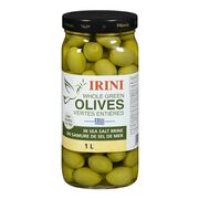 Olives vertes géantes en saumure de sel de mer