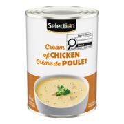 Soupe crème de poulet condensée