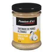 Tartinade de poires à l'érable