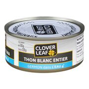 Thon blanc entier dans l'eau
