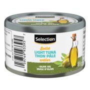 Thon pâle entier dans l'huile d'olive