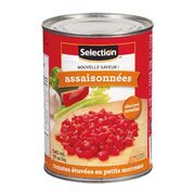 Tomates étuvées en petits morceaux assaisonnées