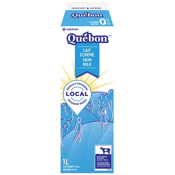 Lait 0% sans gras écrémé (1L)