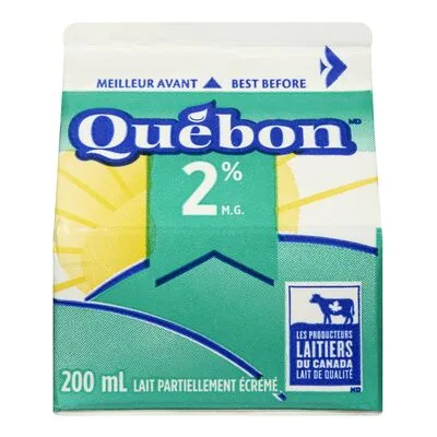 Lait 2% carton