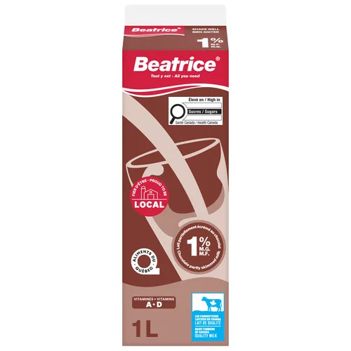 Lait au chocolat 1% m.g.