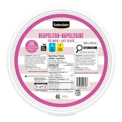 Lait glacé napolitain