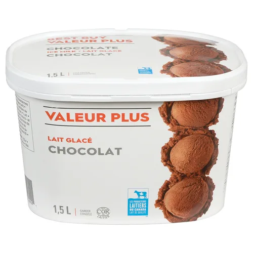 Valeur Plus Lait glacé chocolat 1.5 L