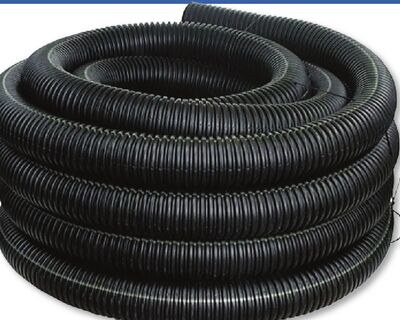 4" x 100' Solid Corrugated Drain Pipe