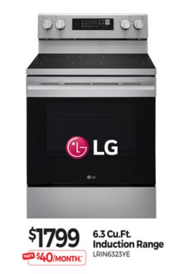 6.3 Cu.Ft. Induction Range