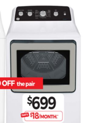 7.2 Cu. Ft. Front Load Dryer