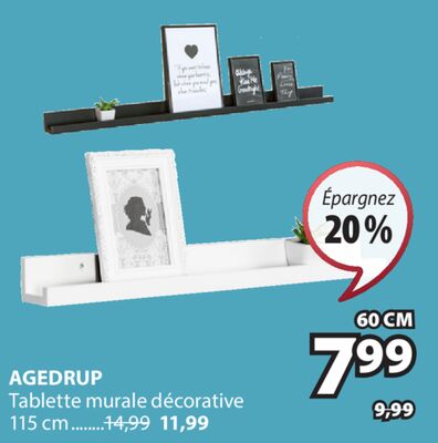 Agedrup Tablette murale décorative