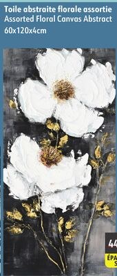 Assorted Floral Canvas Abstract