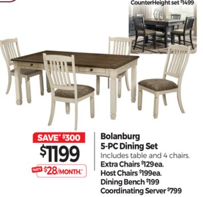 Bolanburg 5-PC Dining Set