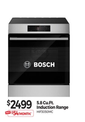 BOSCH 5.8 Cu.Ft. Induction Range