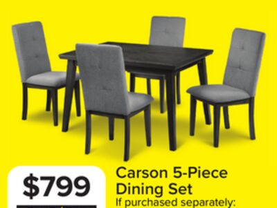 Carson 5-Piece Dining Set