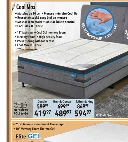 Cool Max Matelas