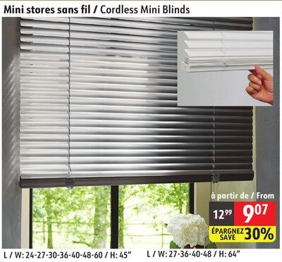 Cordless Mini Blinds