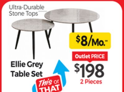 Ellie Grey Table Set