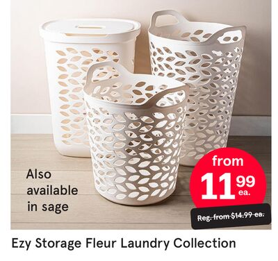 Ezy Storage Fleur Laundry Collection