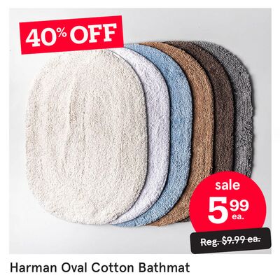 Harman Oval Cotton Bathmat