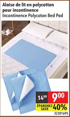 Incontinence Polycoton Bed Pad