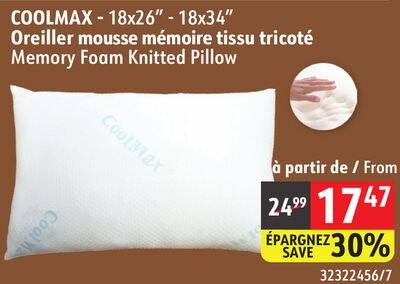 Memory Foam Knitted Pillow