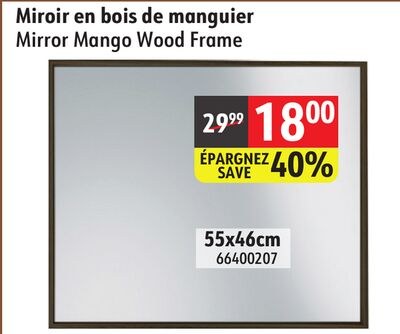 Mirror Mango Wood Frame
