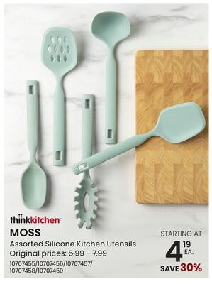 MOSS Assorted Silicone Kitchen Utensils