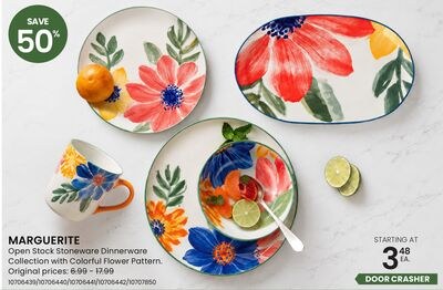 Open Stock Stoneware Dinnerware