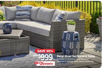 Petal Road Sectional & Table