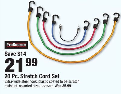 ProSource 20 Pc. Stretch Cord Set