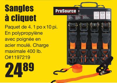 ProSource Sangles à cliquet